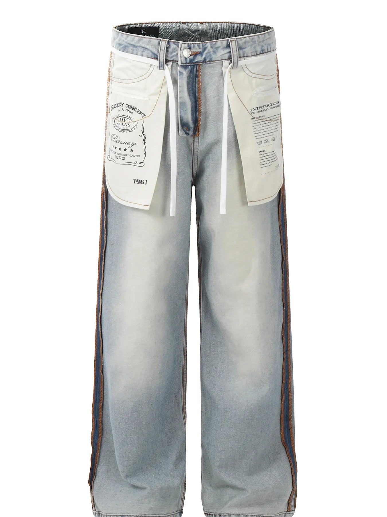 Wide-Leg Men Jeans