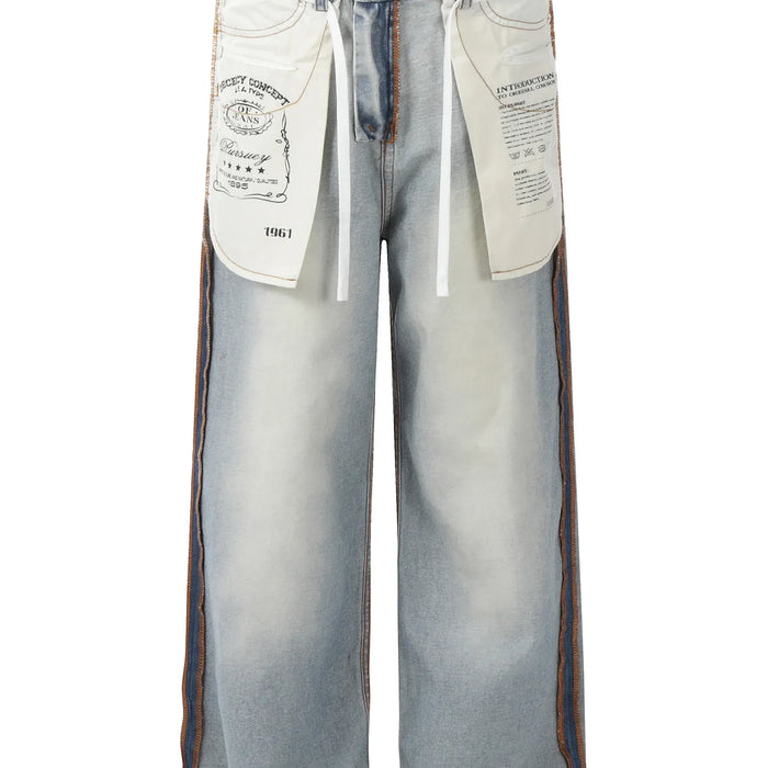 Wide-Leg Men Jeans
