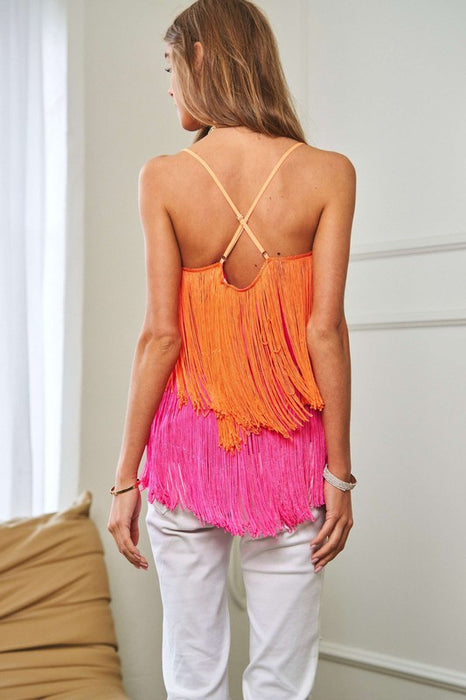 Fringe Overlay Top