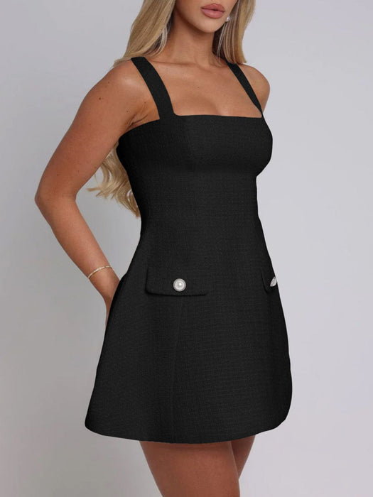 Square Neck Mini Dress