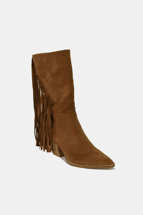 Suede Fringe Boots | Women