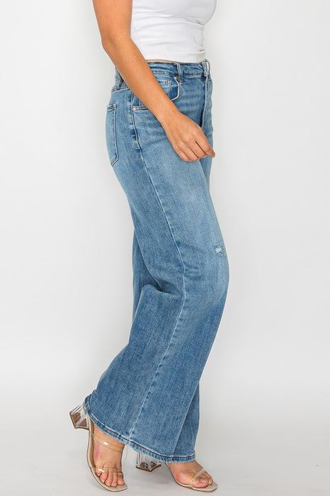 High Rise Wide Leg Jeans