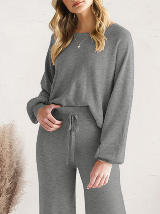 Lounge Top and Drawstring Pants Set | Luxury Loungewear