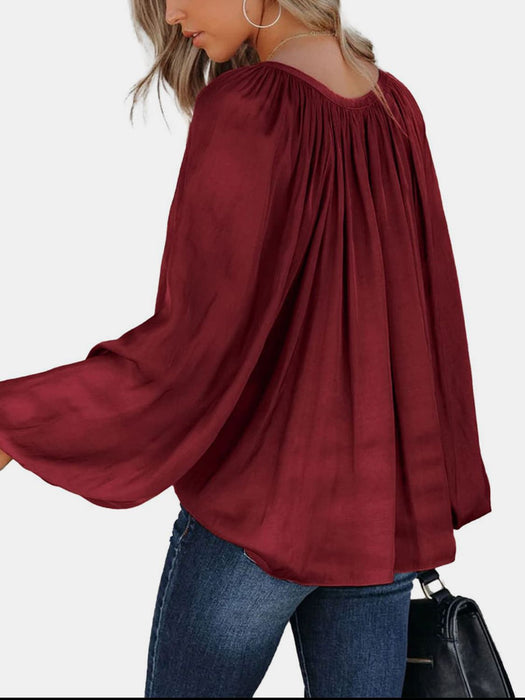 Balloon Sleeve Blouse