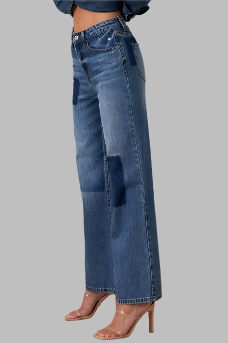 RELAXED WIDE LEG JEANS