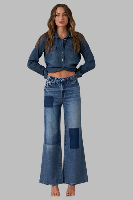 RELAXED WIDE LEG JEANS