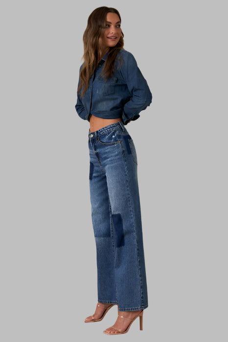 RELAXED WIDE LEG JEANS