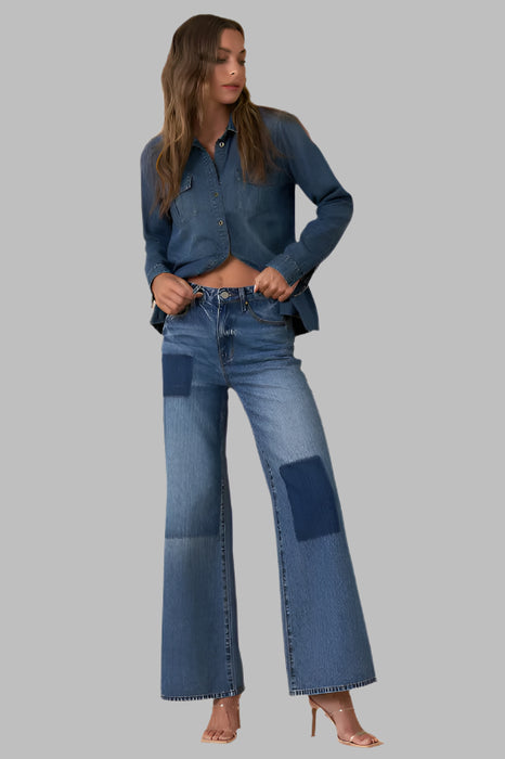 RELAXED WIDE LEG JEANS