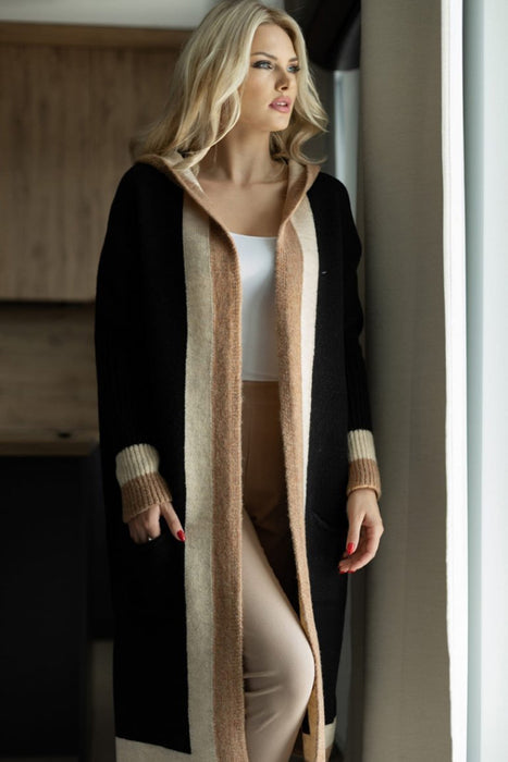 Long Hooded Cardigan