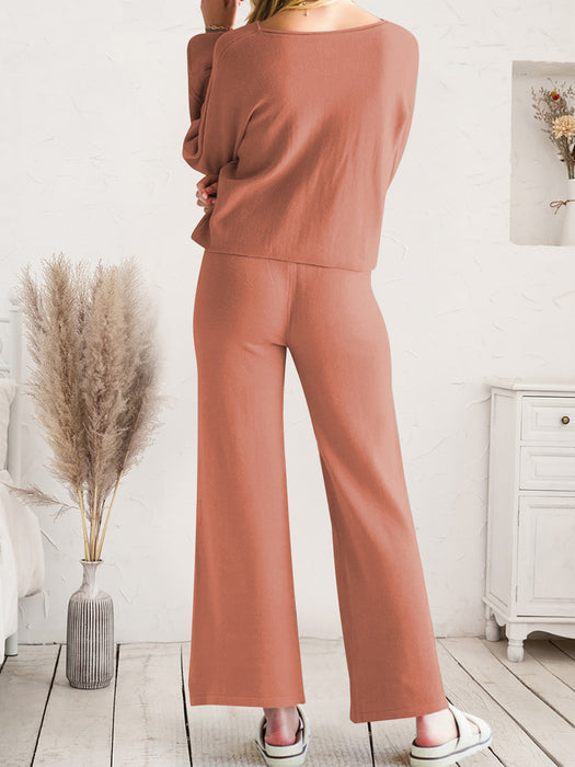 Lounge Top and Drawstring Pants Set | Luxury Loungewear