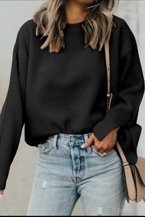 Slit Cuff Sweater