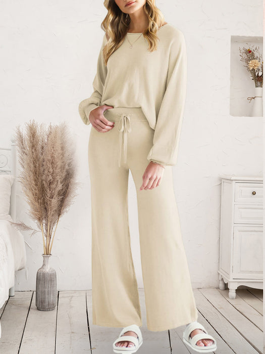 Lounge Top and Drawstring Pants Set | Luxury Loungewear