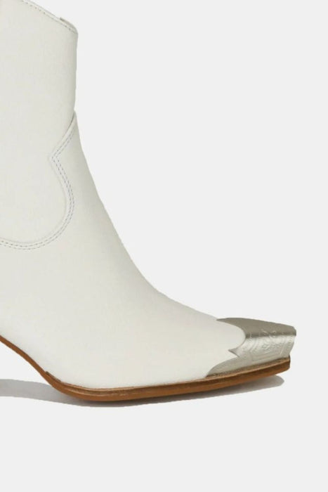 White Faux Leather Cowboy Boots | Women | Cowgirl Boots