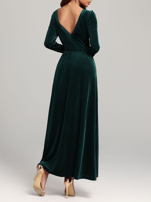 Velvet Long Sleeve Dress