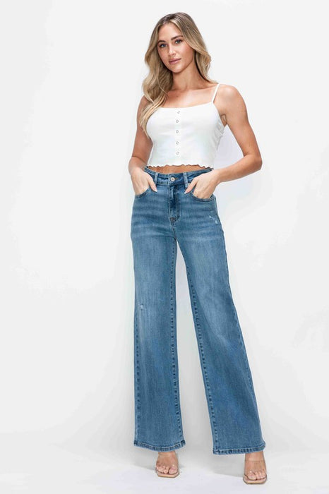 High Rise Wide Leg Jeans