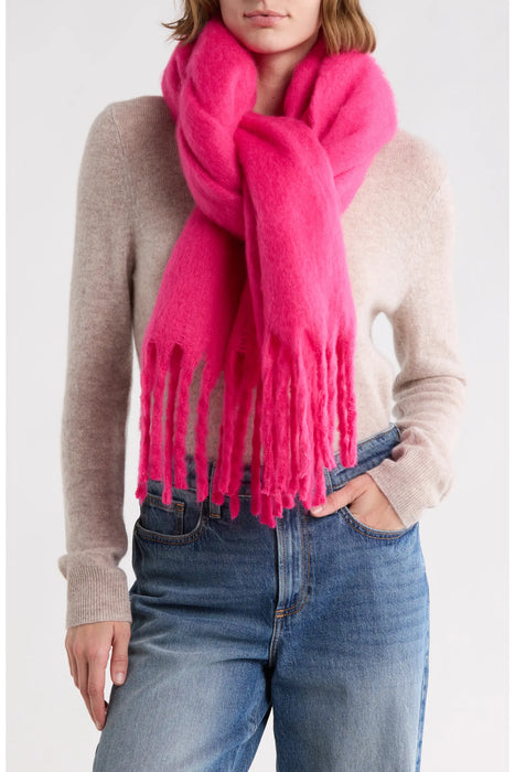 Brushed Knit Winter Scarf | Cozy Cold-Weather Wrap