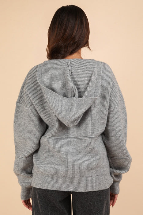 Grey Hooded Sweater