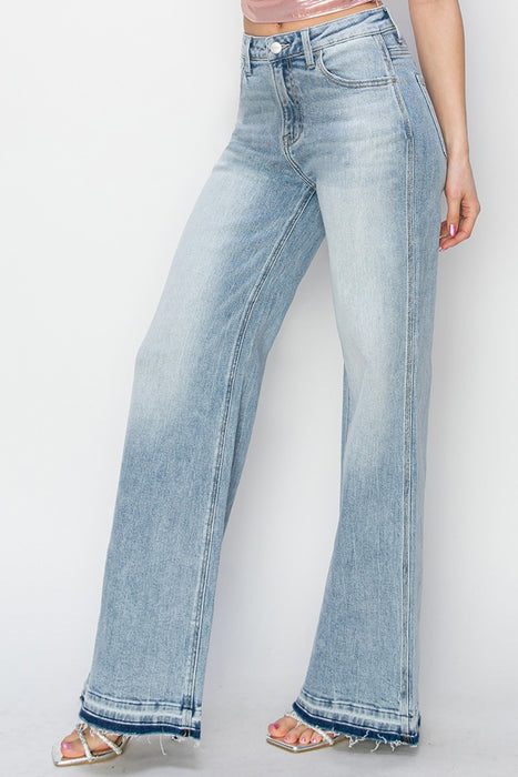 High Rise Wide Leg Jeans