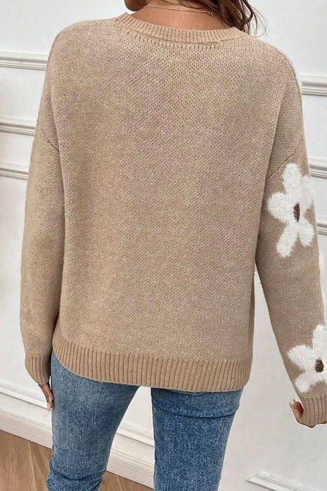 Flower Round  Sweater