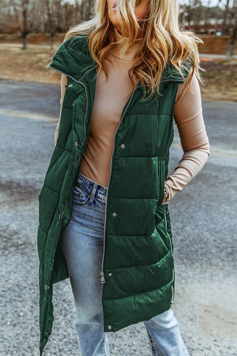 Hooded Sleeveless Puffer Vest