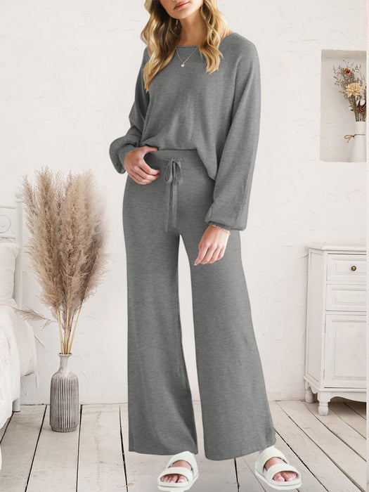 Lounge Top and Drawstring Pants Set | Luxury Loungewear