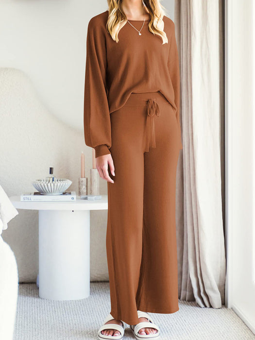 Lounge Top and Drawstring Pants Set | Luxury Loungewear