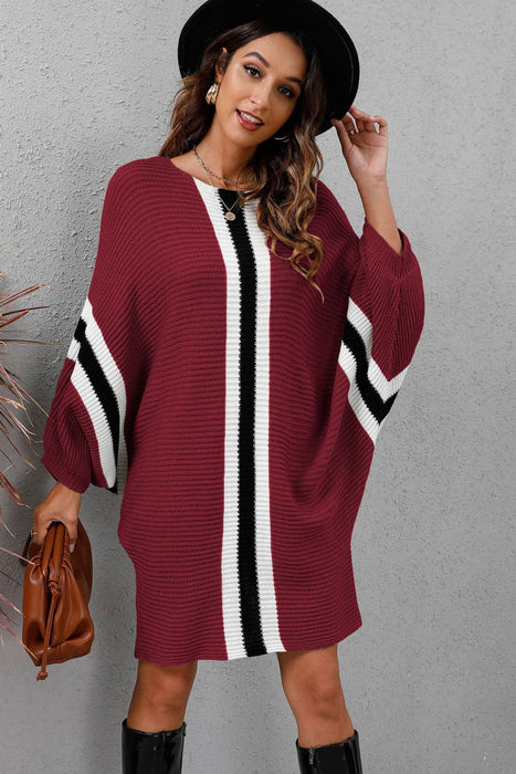 Midi Sweater Dress | Ribbed Sweater Dress