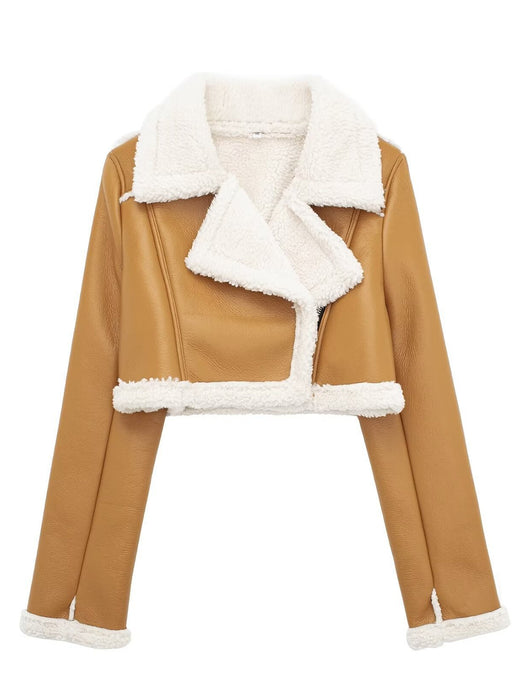 Women's Sherpa Cropped Jacket