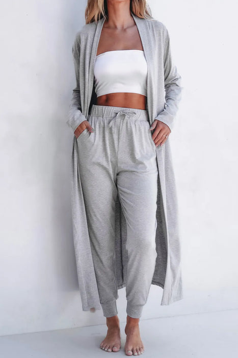 Cardigan and Pants Lounge Set | Loungewear