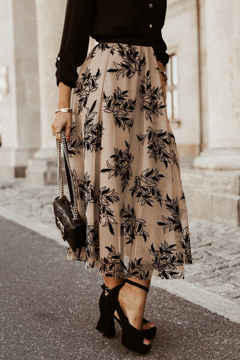 Embroidered Maxi Skirt