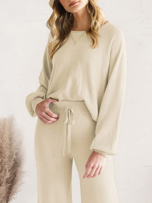 Lounge Top and Drawstring Pants Set | Luxury Loungewear