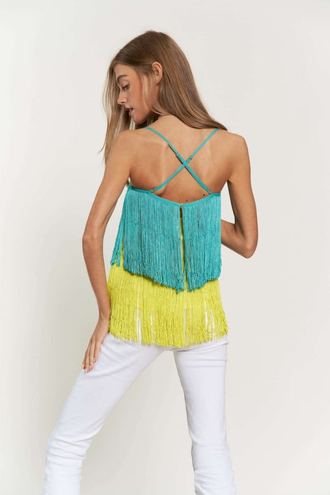 Fringe Overlay Top