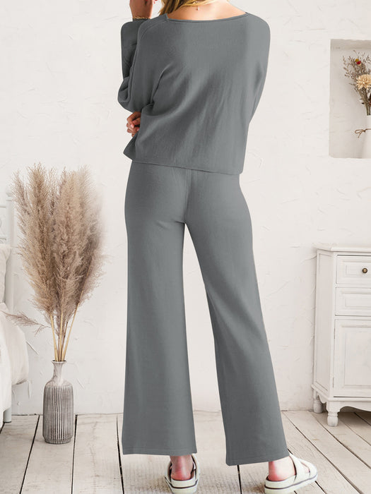 Lounge Top and Drawstring Pants Set | Luxury Loungewear