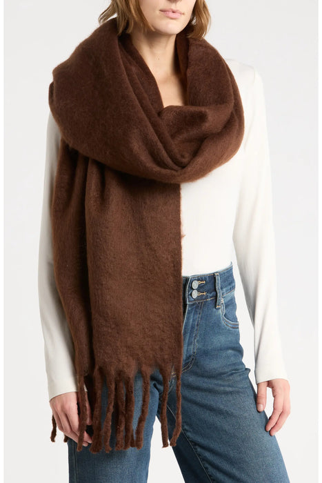 Brushed Knit Winter Scarf | Cozy Cold-Weather Wrap