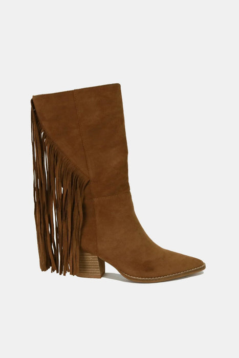 Suede Fringe Boots | Women