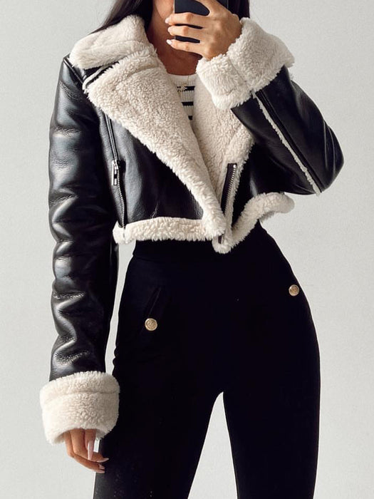 Women's Sherpa Cropped Jacket