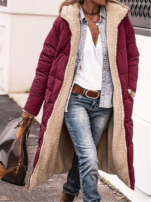 Sherpa Hooded Coat | Women