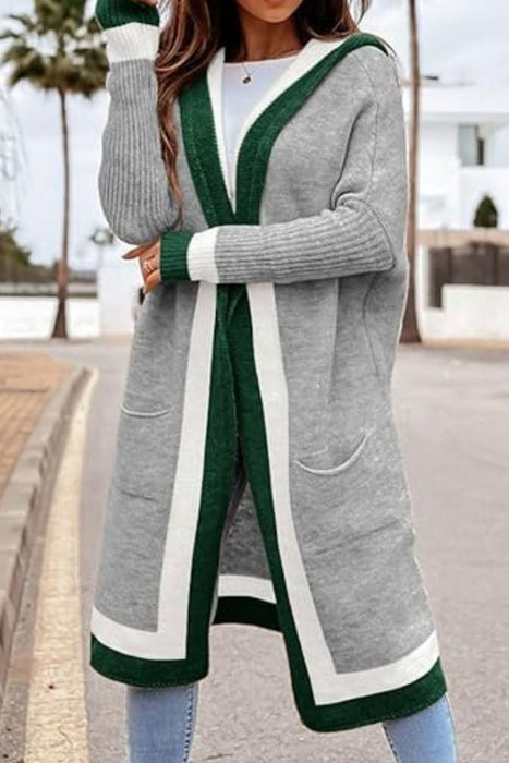 Long Hooded Cardigan