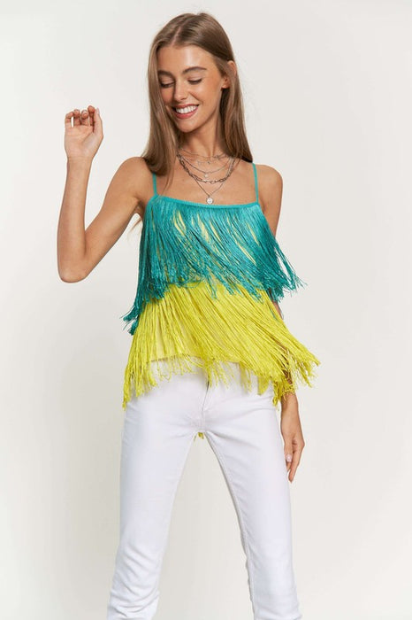 Fringe Overlay Top