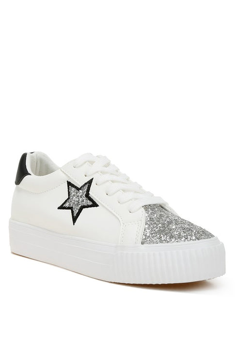 Glitter Patch Chunky Sneakers | Women