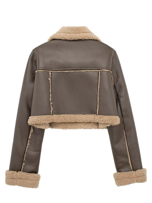 Women's Sherpa Cropped Jacket