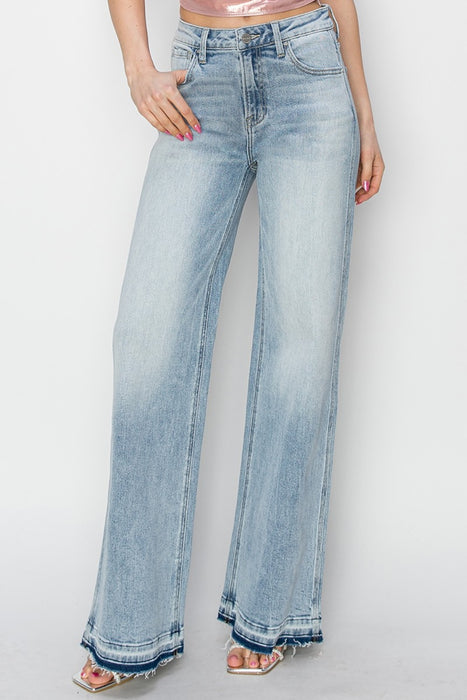 High Rise Wide Leg Jeans