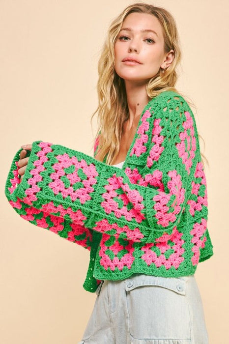 Flower Crochet Cardigan