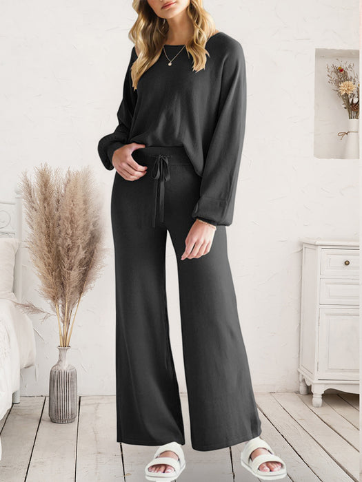 Lounge Top and Drawstring Pants Set | Luxury Loungewear