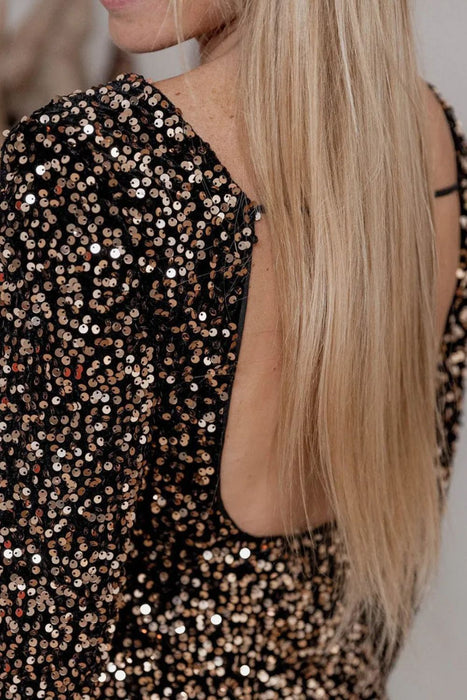 Backless Sequin Dress