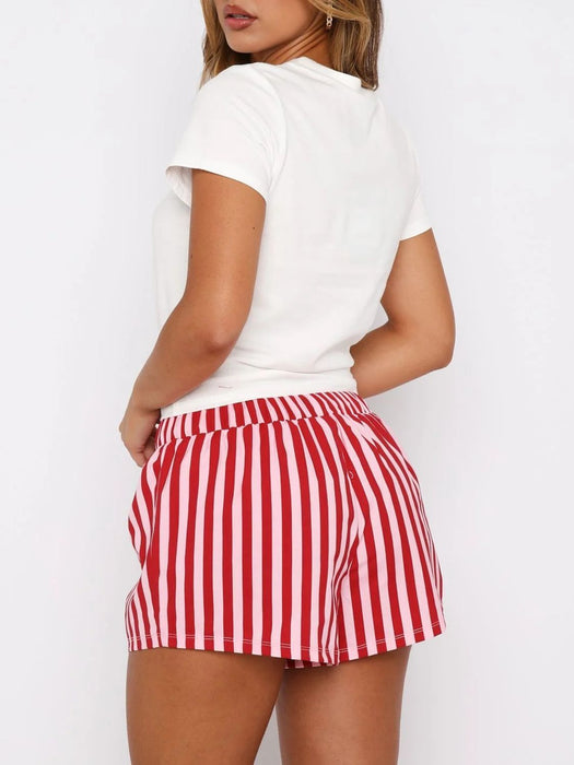 Short Sleeve Top Shorts Set