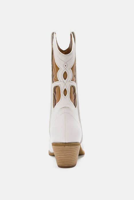 White Butterfly Cowboy Boots