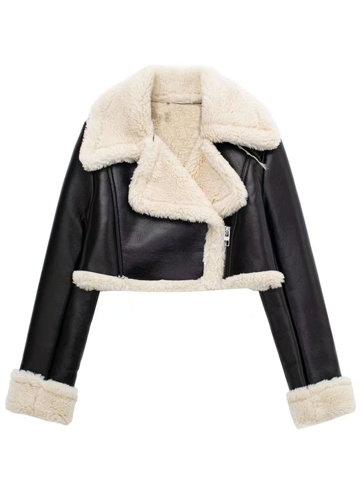 Women's Sherpa Cropped Jacket