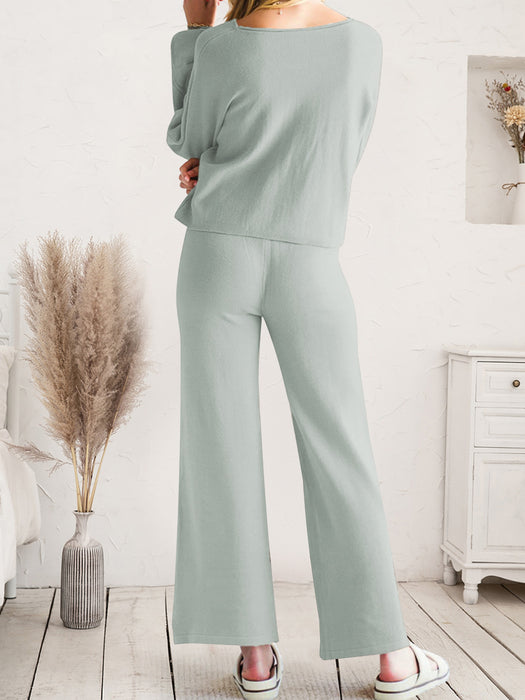 Lounge Top and Drawstring Pants Set | Luxury Loungewear