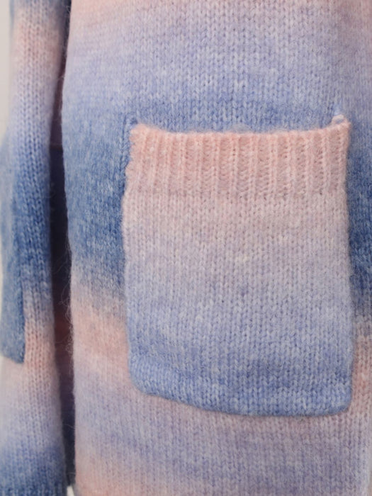 Pocketed Gradient Cardigan